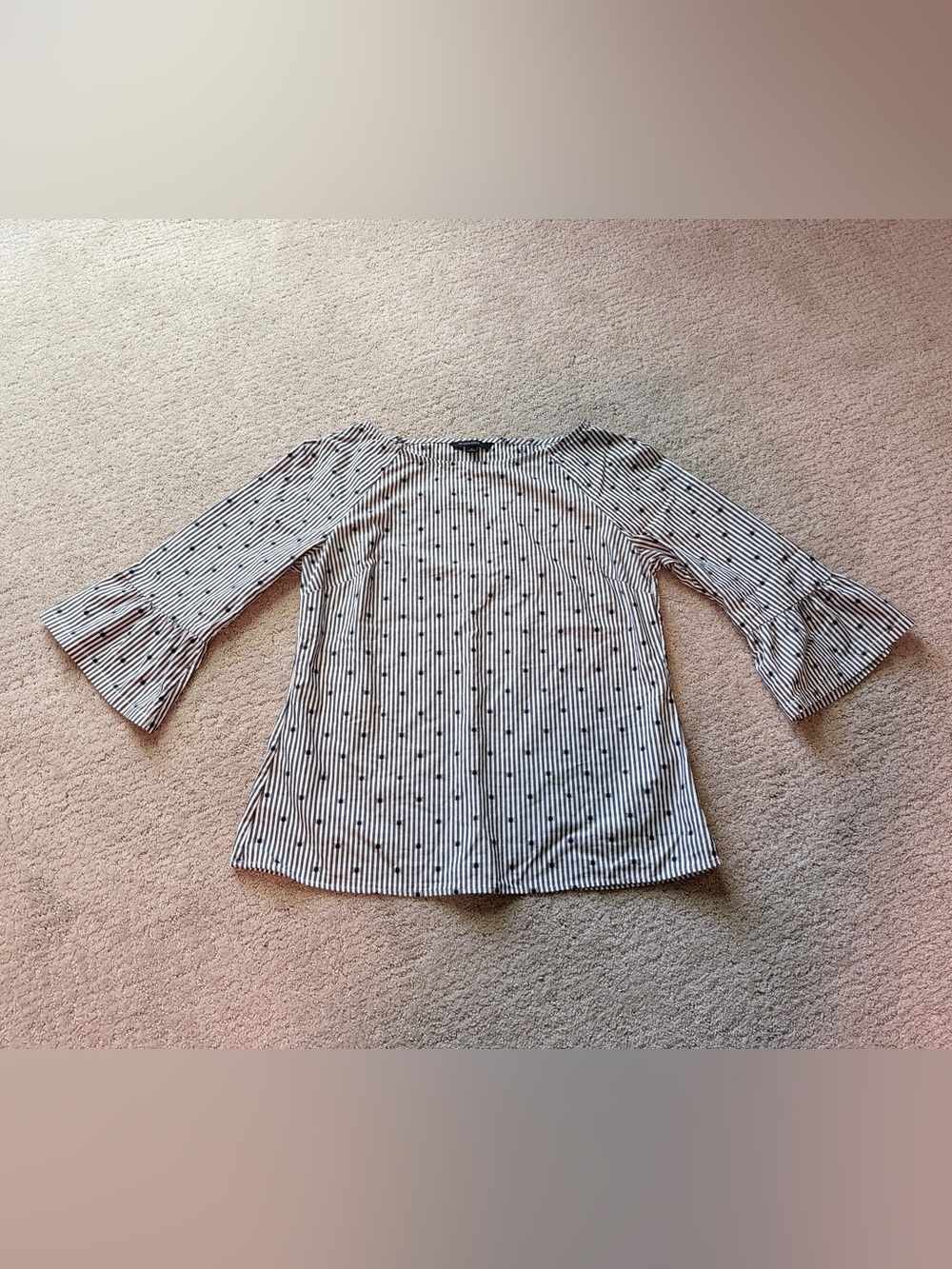 Banana Republic boat neck patterned top, S